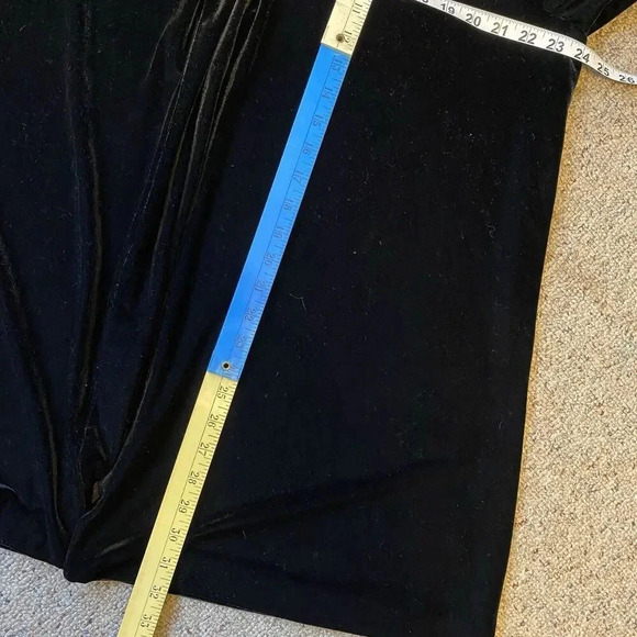 VTG Alex Evenings Lady XL BlackVelvet Cardigan Whimsigoth Witchy Grunge Hallowen - Picture 2 of 9